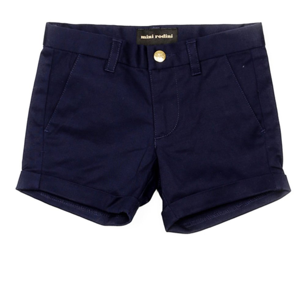Mini Rodini Chino Shorts Navy